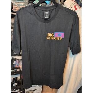 Genuine Big‎ Checks Graphic Tee - Black - Size Large